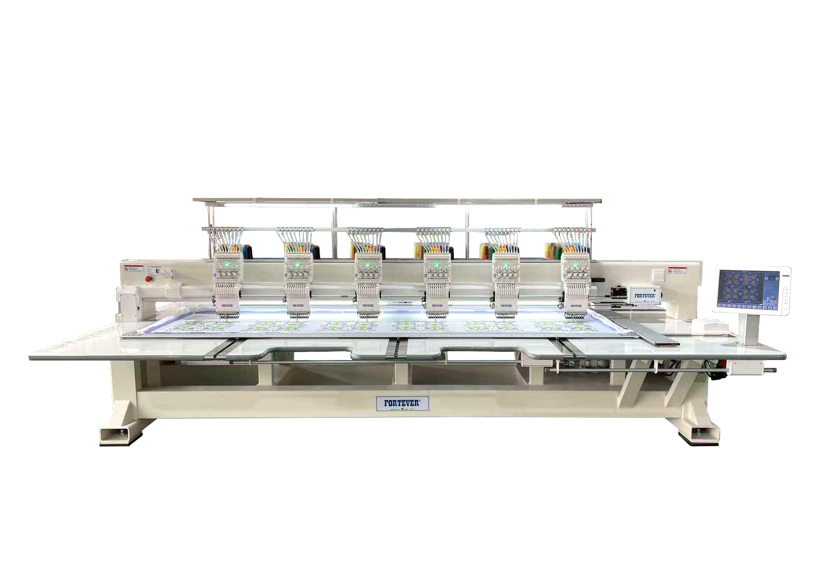 FORTEVER FT-1506MF (роб. поле: 500х500х850 мм) шестиголова промислова вишивальна машина для плоскої вишивки
